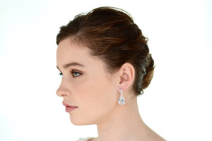 Earrings | Short Drop (WE237) - Bridal Brilliance