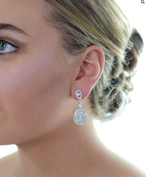 Earrings | Long Drop (WE60) - Bridal Brilliance