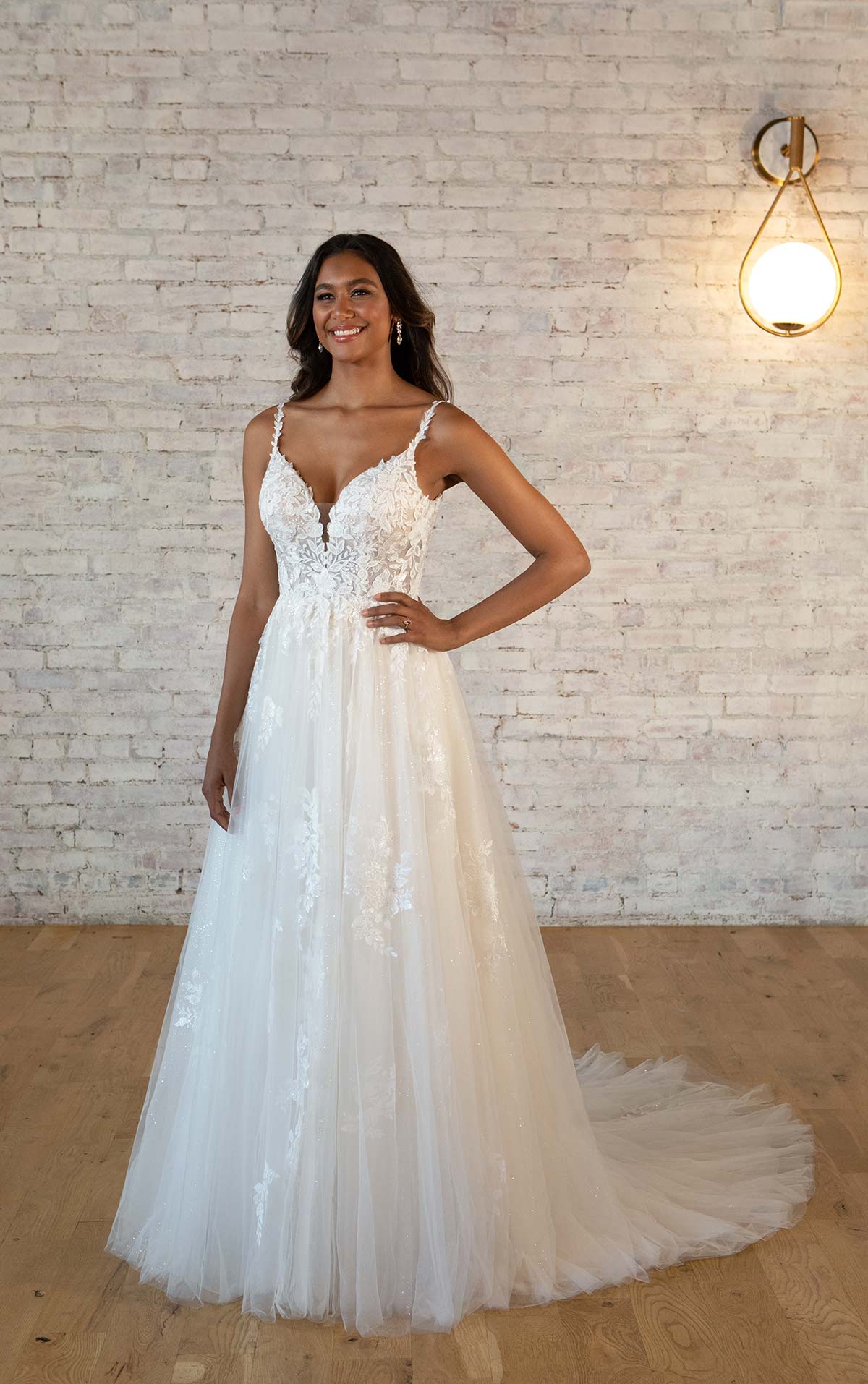 7492, Stella York Wedding gown, Sparkle and lace